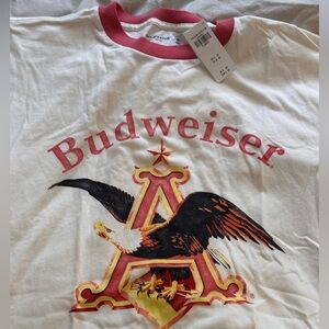 NWT Abercrombie Budweiser Graphic Tee XL